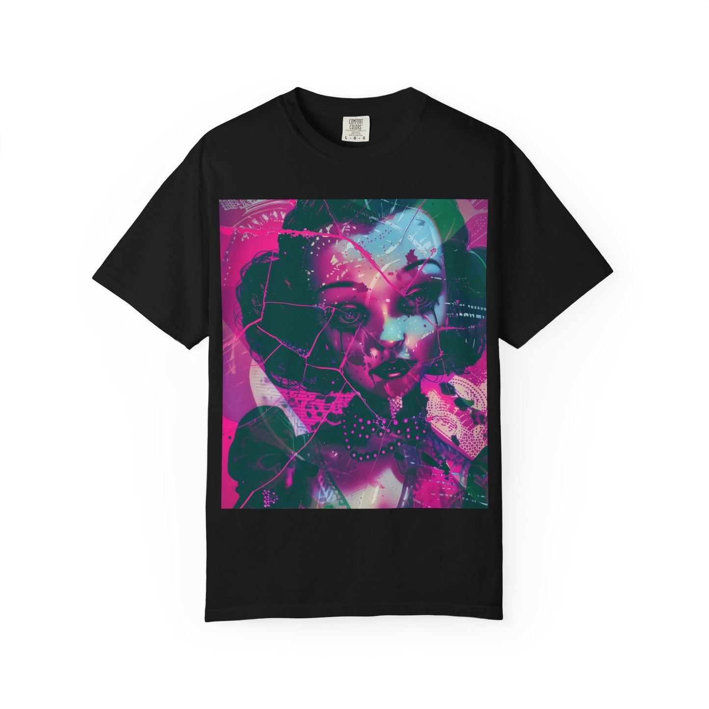 Vibrant Art Tee, Unisex Garment-Dyed T-shirt with Abstract Design, Trendy Graphic Tee, Gift for Art Lovers, Unique Casual Wear