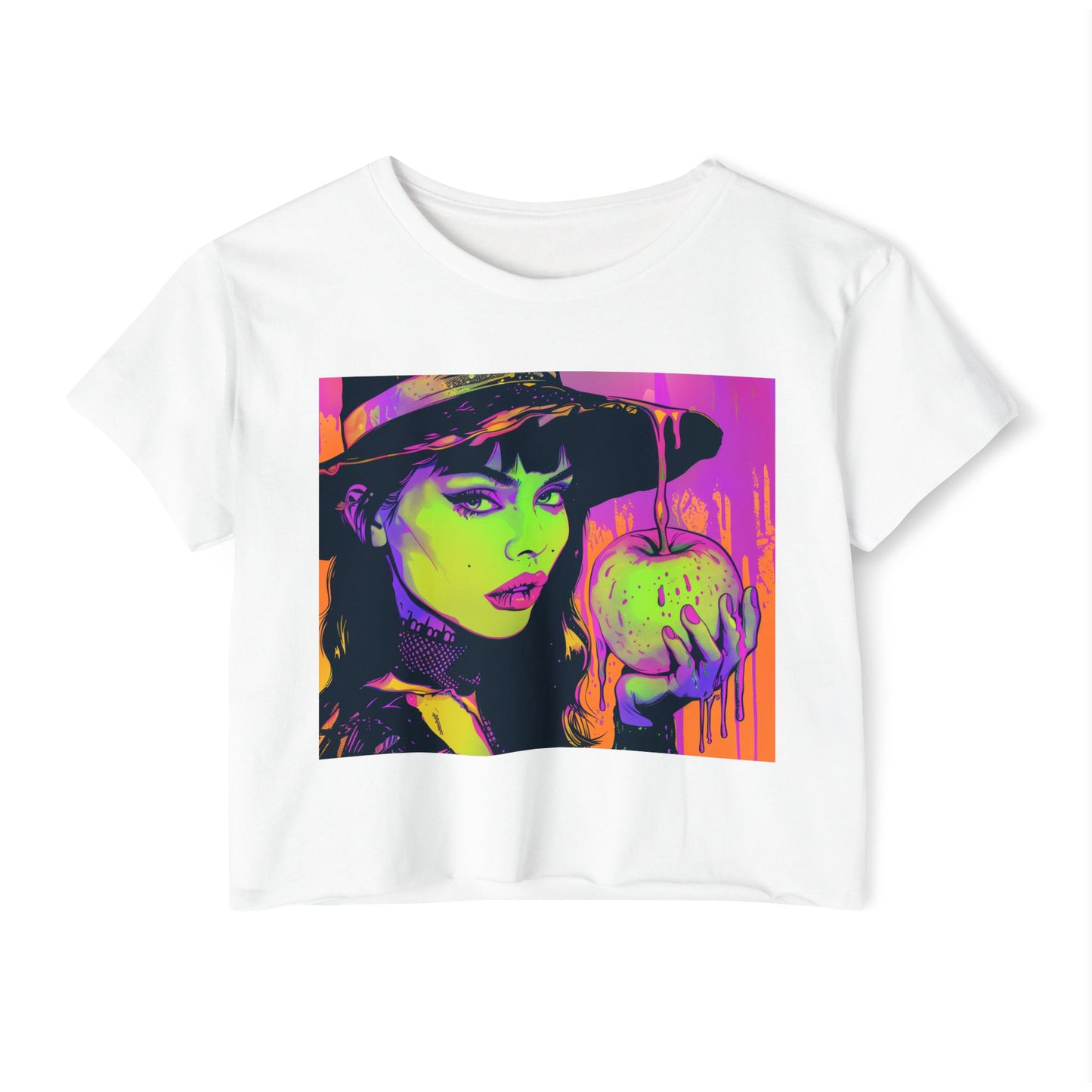 Neon Boho Witchy Vibes-Crop Tee