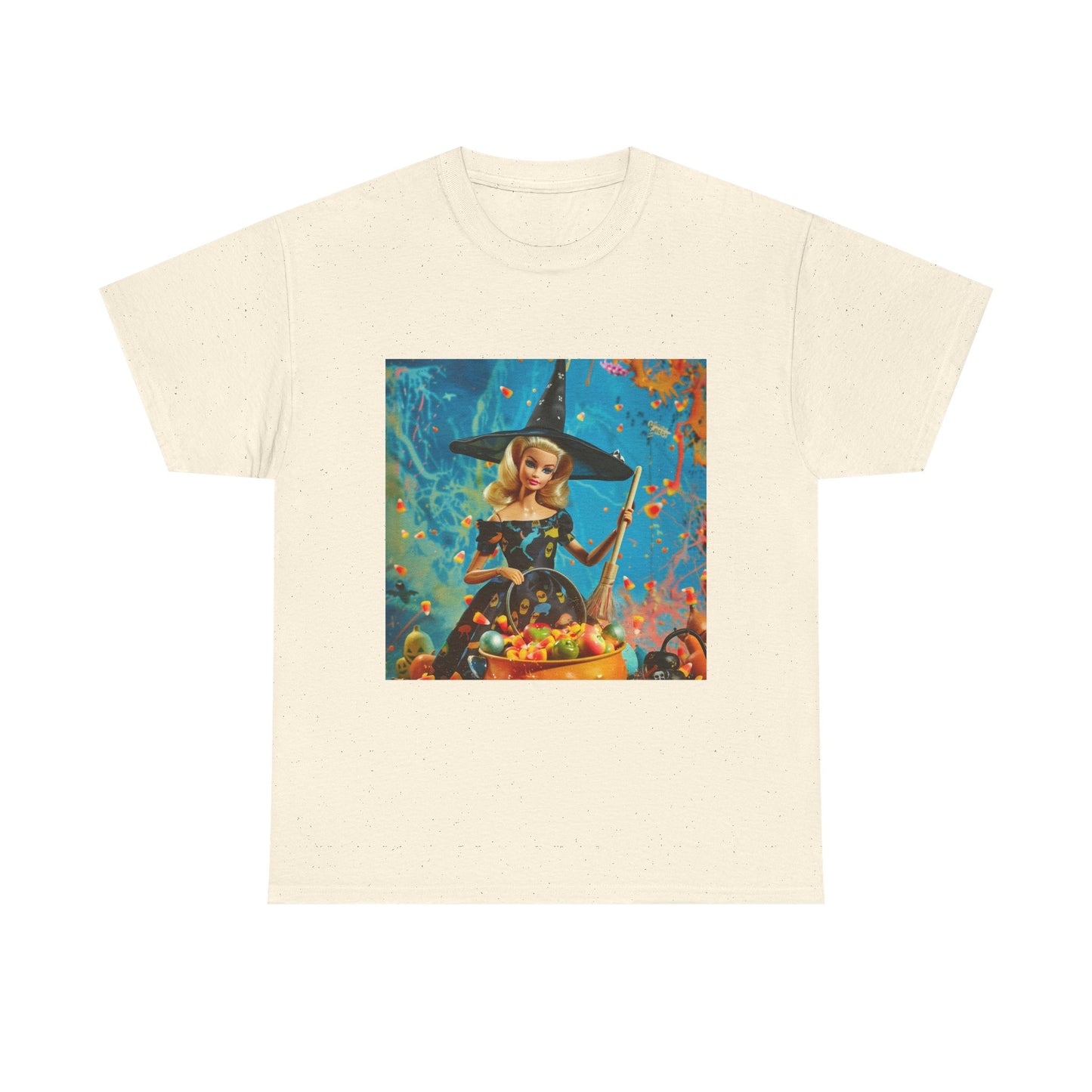 Witchy Barbie  Halloween T-Shirts-Retro Pulp Horror Graphic Tee