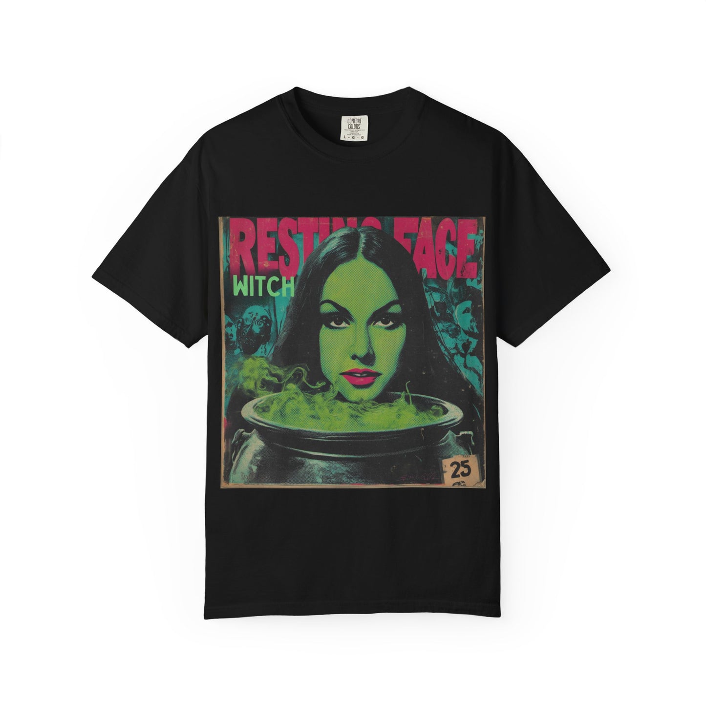 Witchy Graphic Tee, Unisex Vintage T-shirt, Halloween Apparel, Cute Witch Shirt, Retro Graphic Top