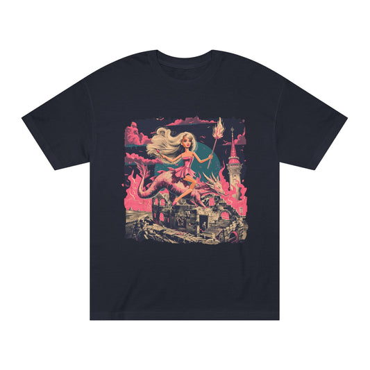 Retro Fantasy Art Unisex Tee, Unique Graphic T-shirt, Casual Wear, Gift for Nerds, Birthday Present, Vintage Style