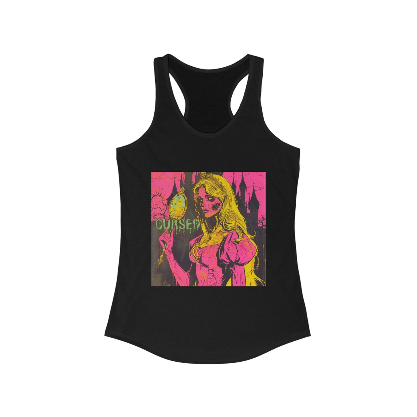 CURSED- Aurora Racerback Tank - Halloween Tee