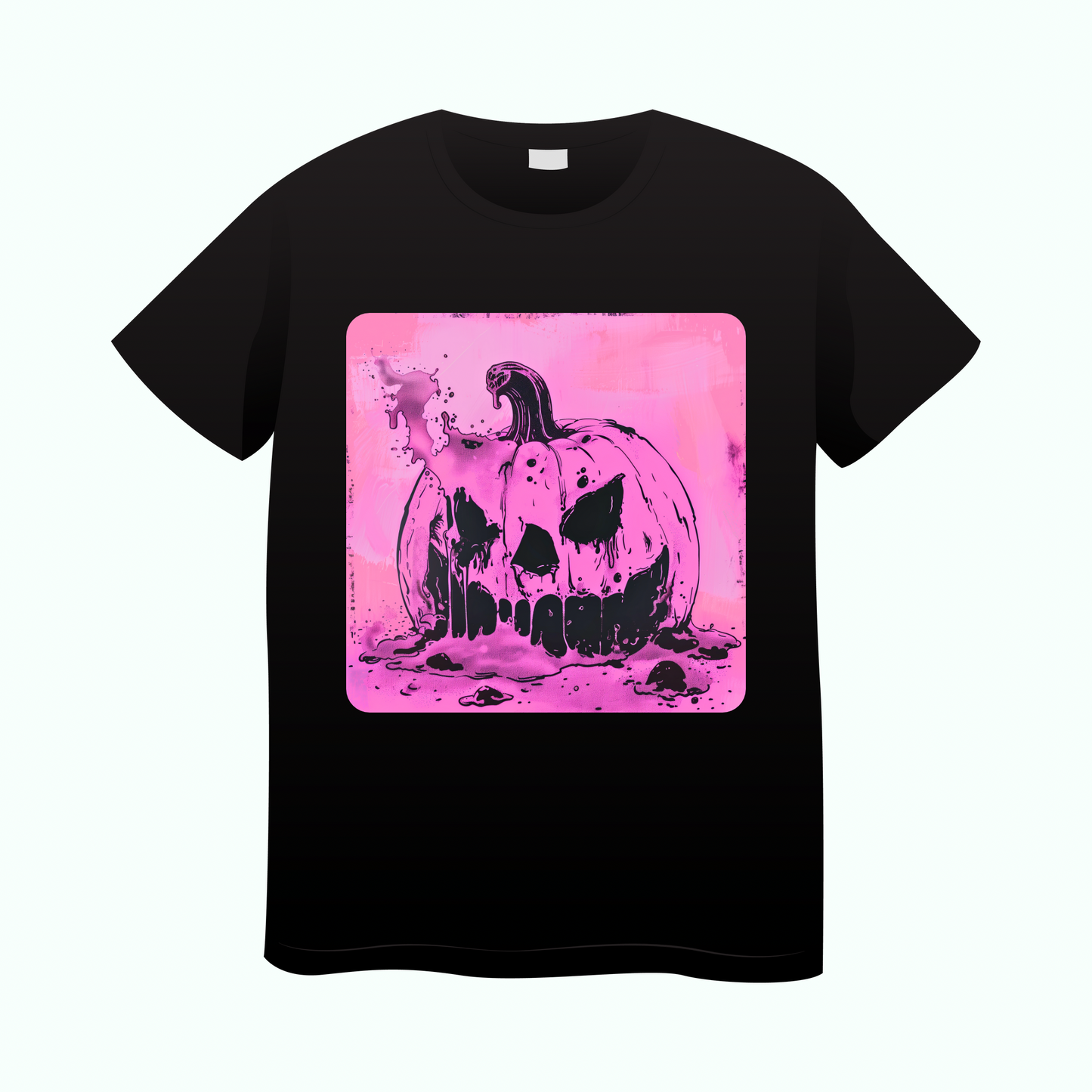 Phantom Pumpkin Pink Halloween Tee