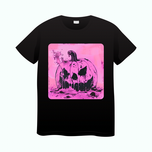 Phantom Pumpkin Pink Halloween Tee