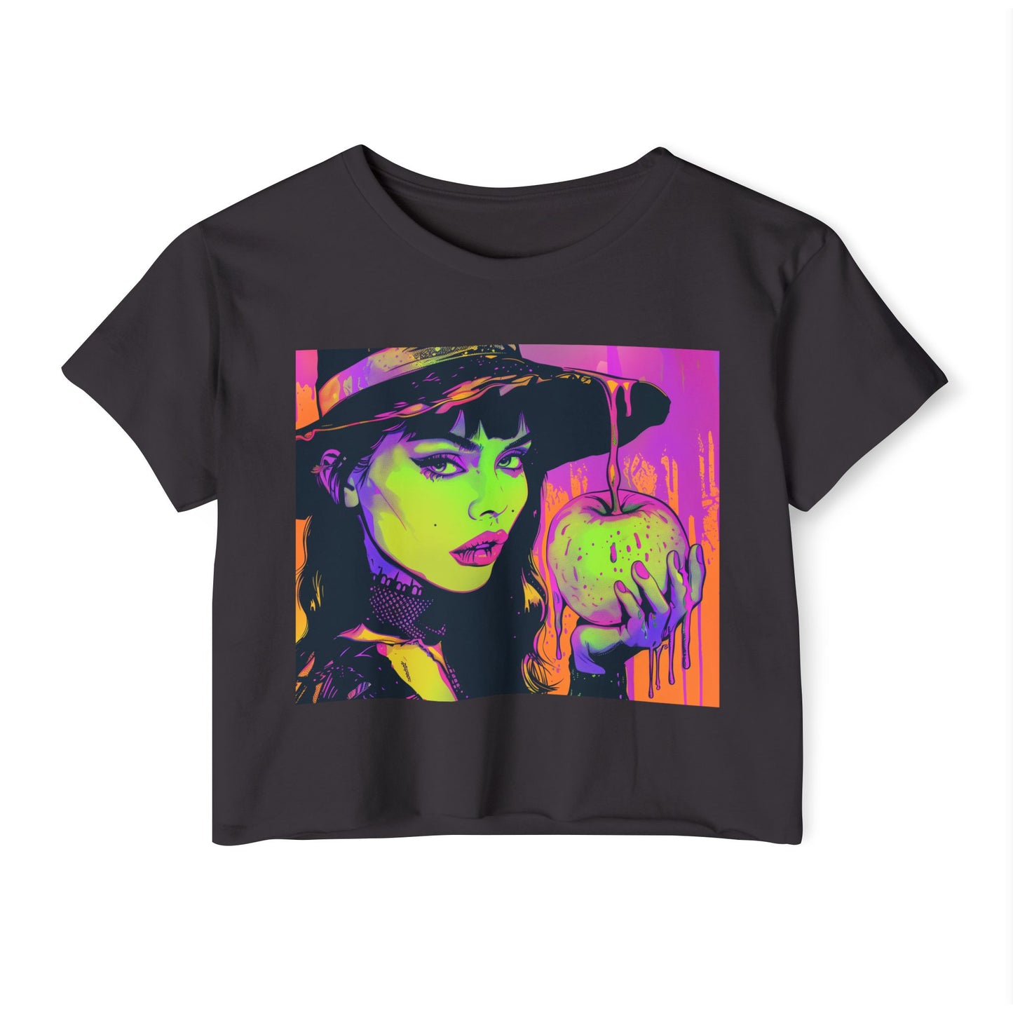 Neon Boho Witchy Vibes-Crop Tee