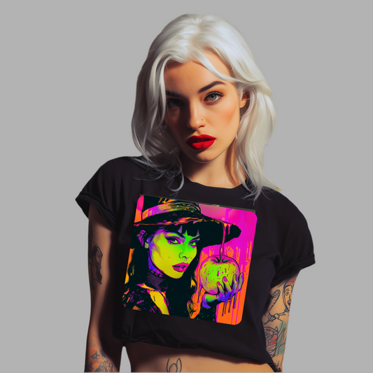 Neon Boho Witchy Vibes-Crop Tee