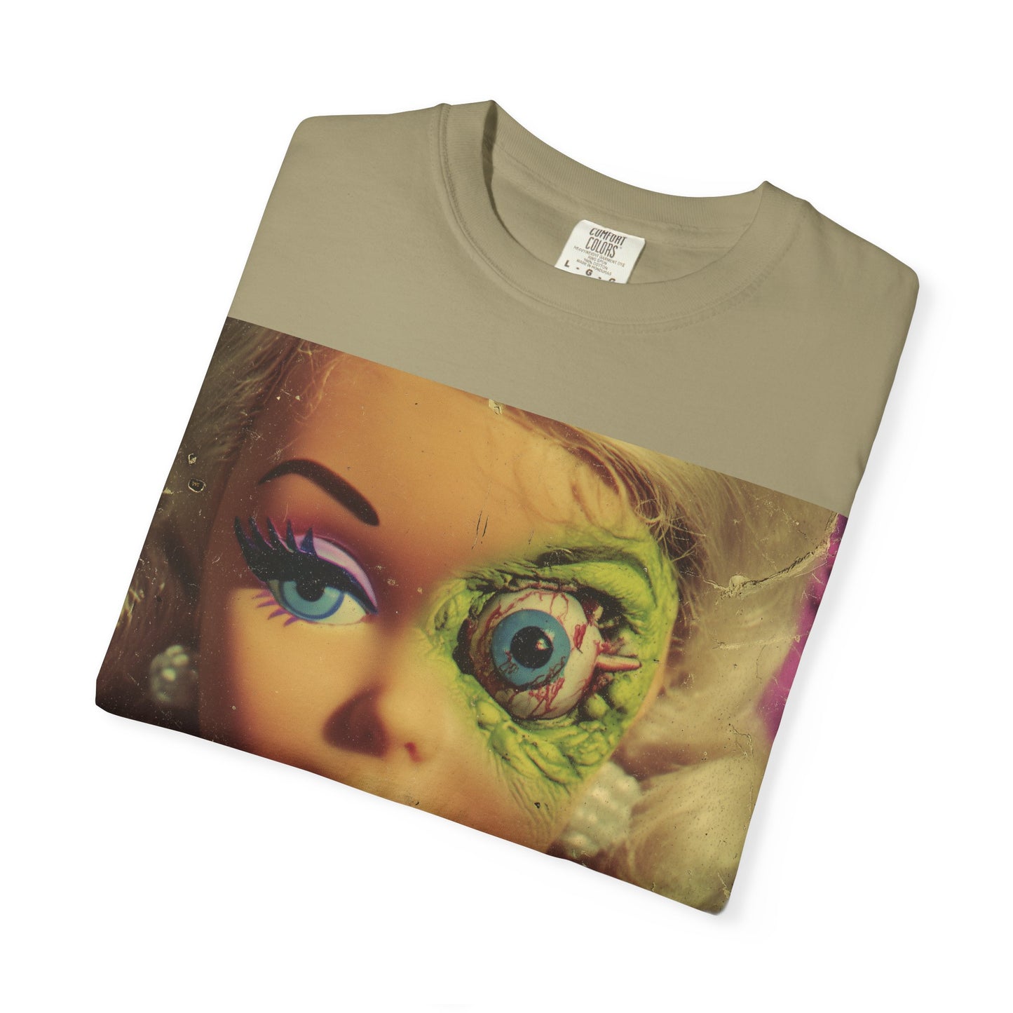 Vintage Pulp Horror Zombie Barbie T-shirt