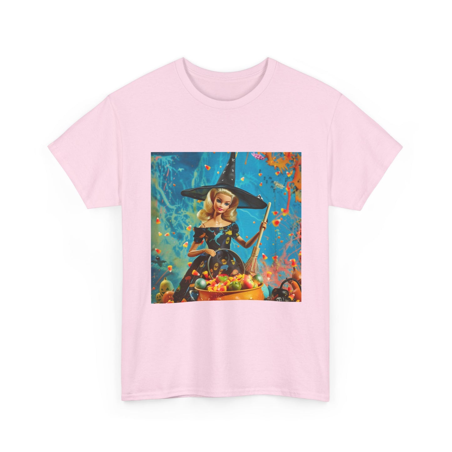 Witchy Barbie  Halloween T-Shirts-Retro Pulp Horror Graphic Tee