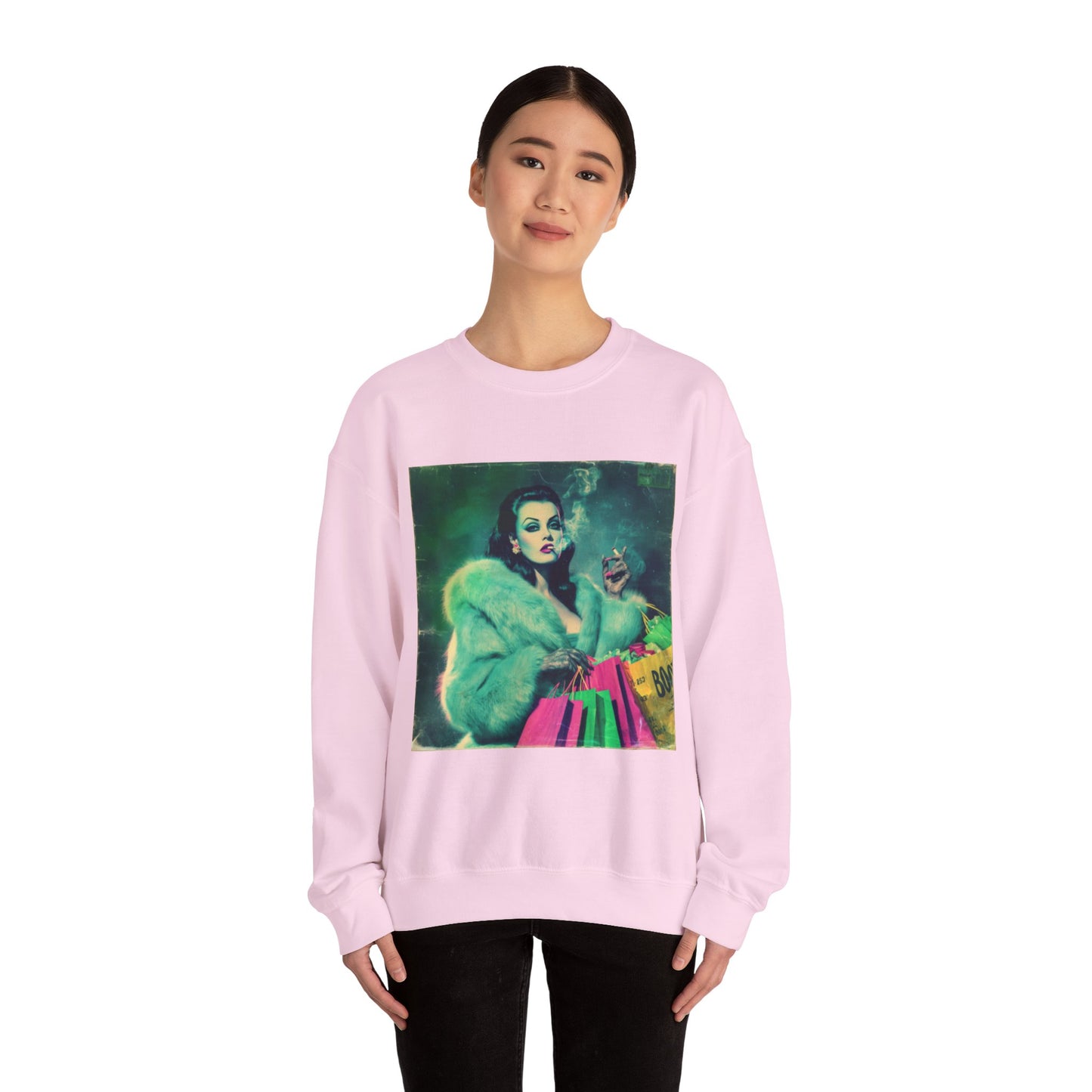 Glamorous Vintage Sweatshirt – Unisex Retro Crewneck, Cozy Fashion, Stylish Gift, Retro-Inspired Apparel, Perfect for Parties