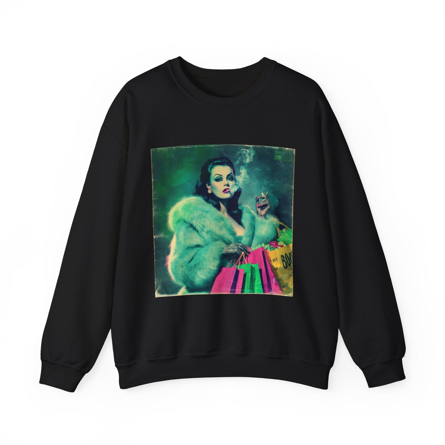 Glamorous Vintage Sweatshirt – Unisex Retro Crewneck, Cozy Fashion, Stylish Gift, Retro-Inspired Apparel, Perfect for Parties