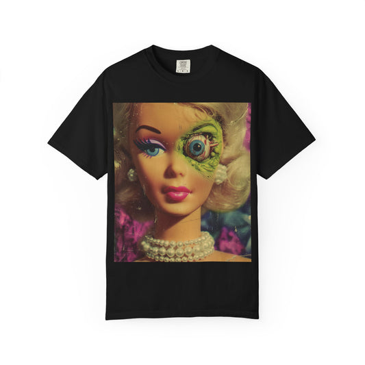 Vintage Pulp Horror Zombie Barbie T-shirt
