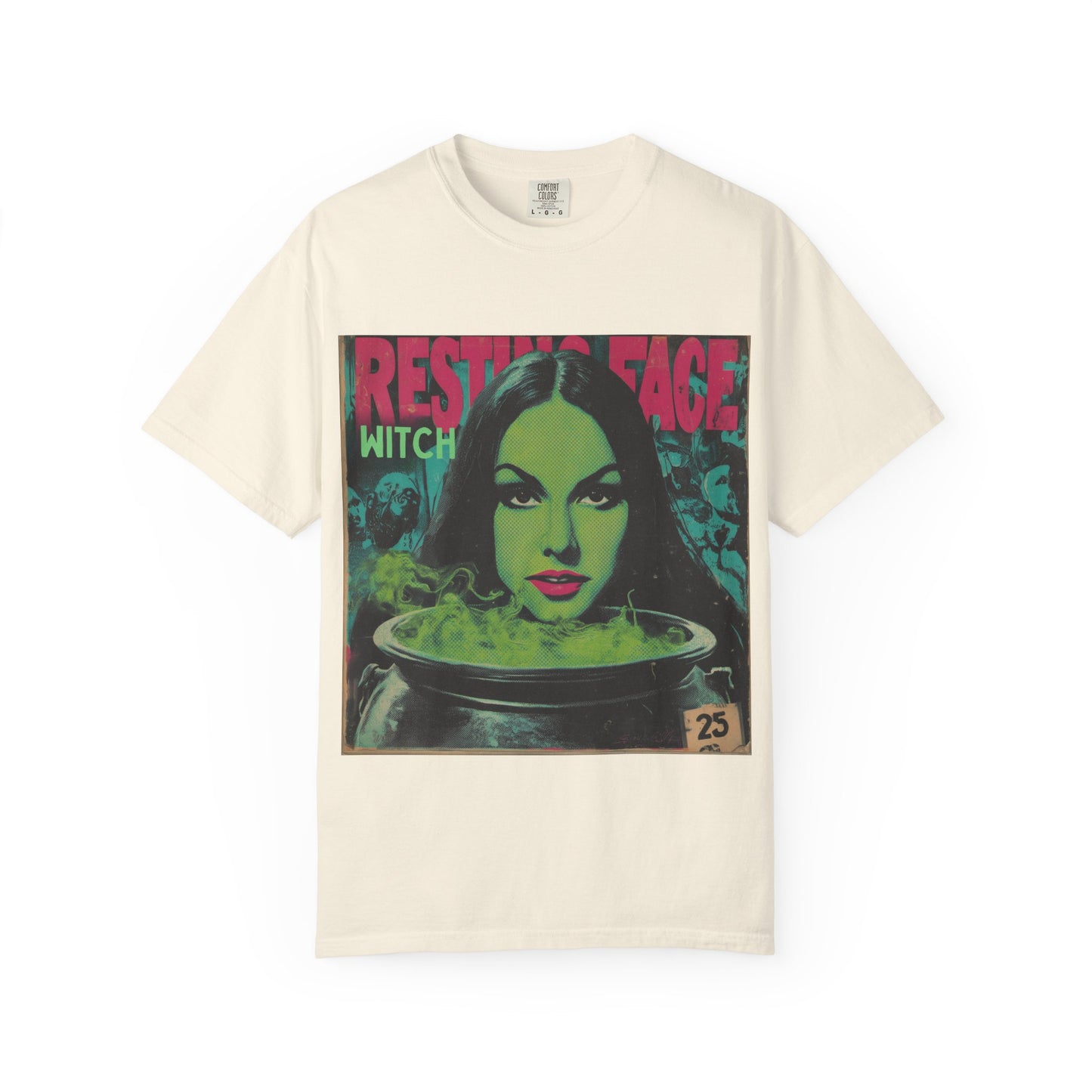 Witchy Graphic Tee, Unisex Vintage T-shirt, Halloween Apparel, Cute Witch Shirt, Retro Graphic Top