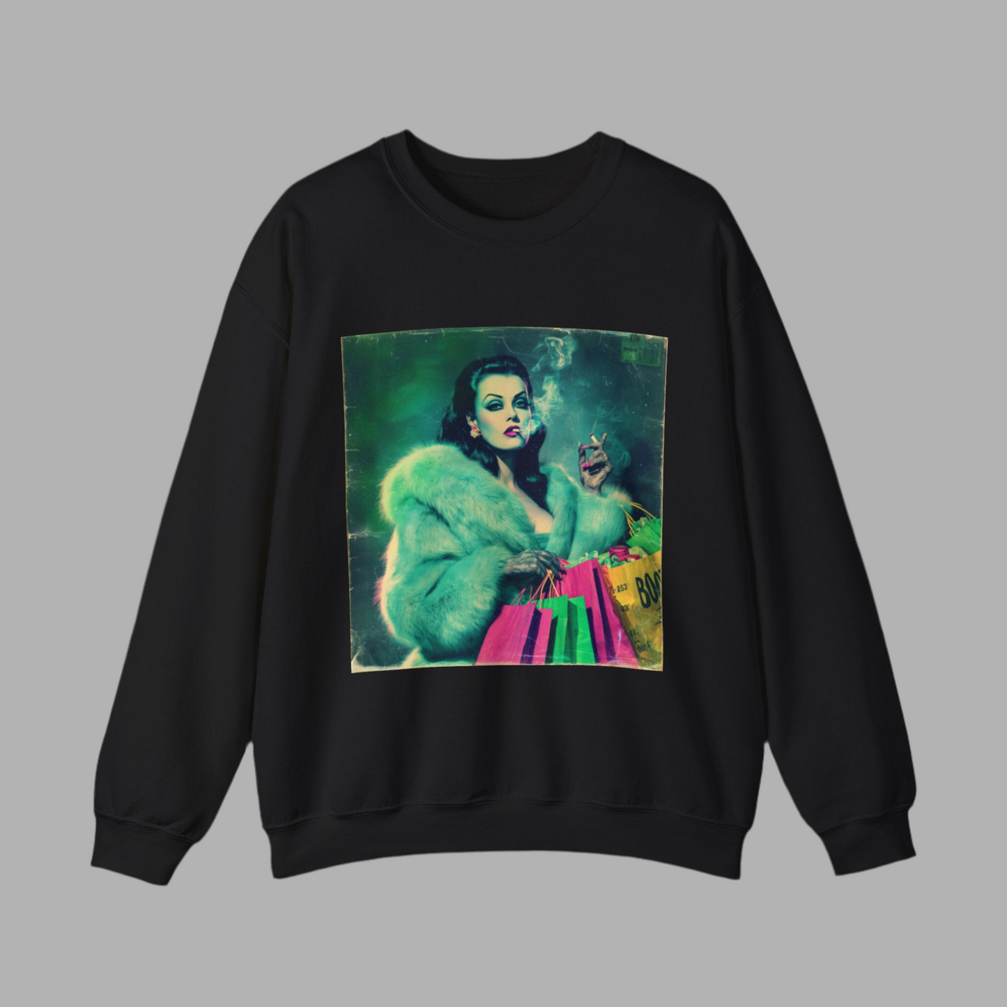 Glamorous Vintage Sweatshirt – Unisex Retro Crewneck, Cozy Fashion, Stylish Gift, Retro-Inspired Apparel, Perfect for Parties