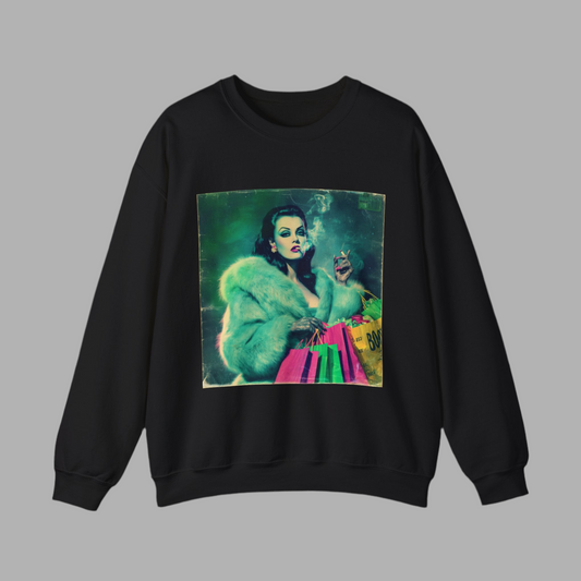 Glamorous Vintage Sweatshirt β Unisex Retro Crewneck, Cozy Fashion, Stylish Gift, Retro-Inspired Apparel, Perfect for Parties