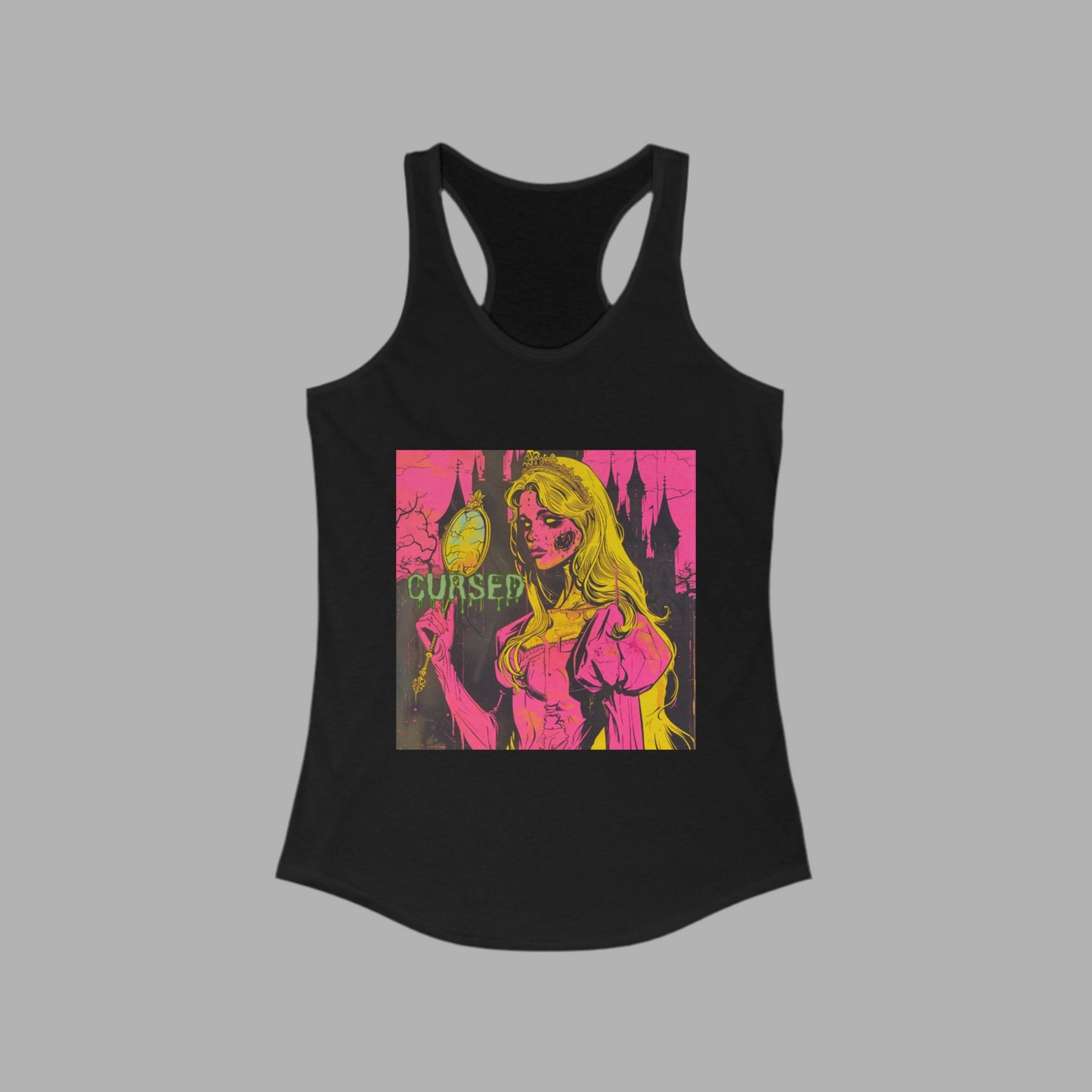 CURSED- Aurora Racerback Tank - Halloween Tee