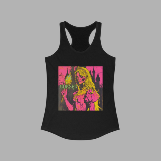 CURSED- Aurora Racerback Tank - Halloween Tee