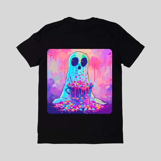 Phantom Ghost Cute Kawaii Halloween Tee