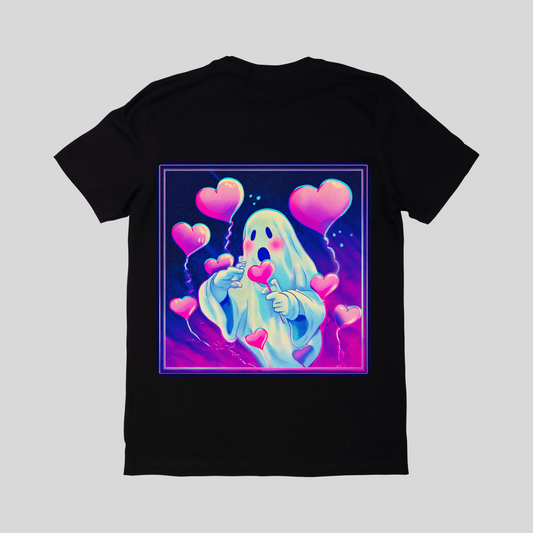 Sweetheart Retro Ghost-Unisex Cotton tee