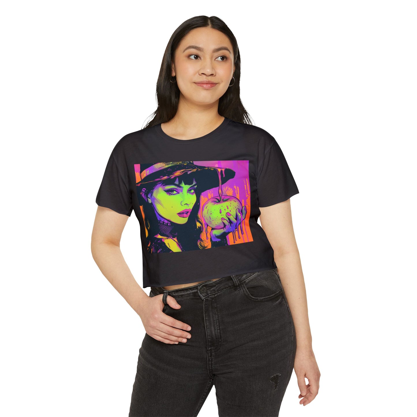 Neon Boho Witchy Vibes-Crop Tee