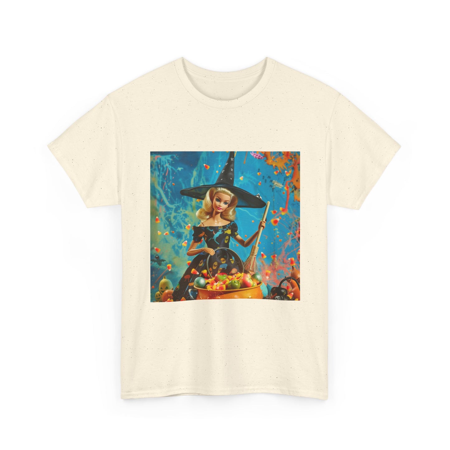 Witchy Barbie  Halloween T-Shirts-Retro Pulp Horror Graphic Tee