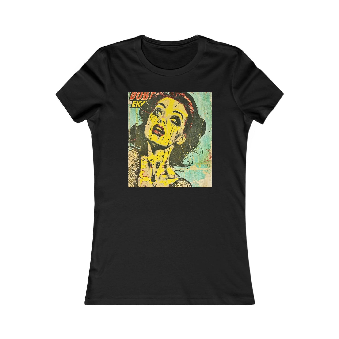 Vintage Pop Art Women's Tee, Fun Graphic Shirt for Casual Outings, Retro Style T-Shirt, Gift for Art Lovers, Unique Everyday Wear
