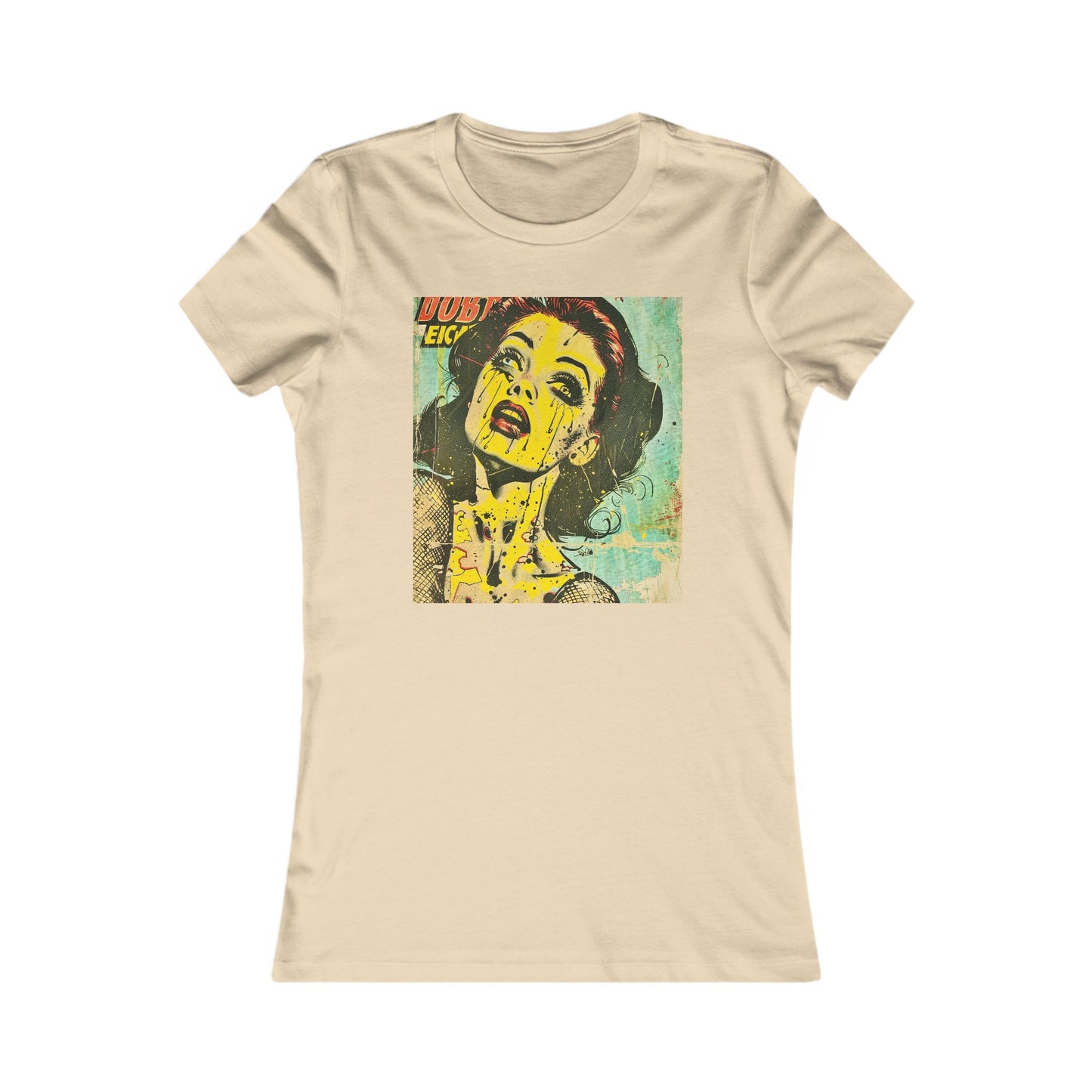Vintage Pop Art Women's Tee, Fun Graphic Shirt for Casual Outings, Retro Style T-Shirt, Gift for Art Lovers, Unique Everyday Wear