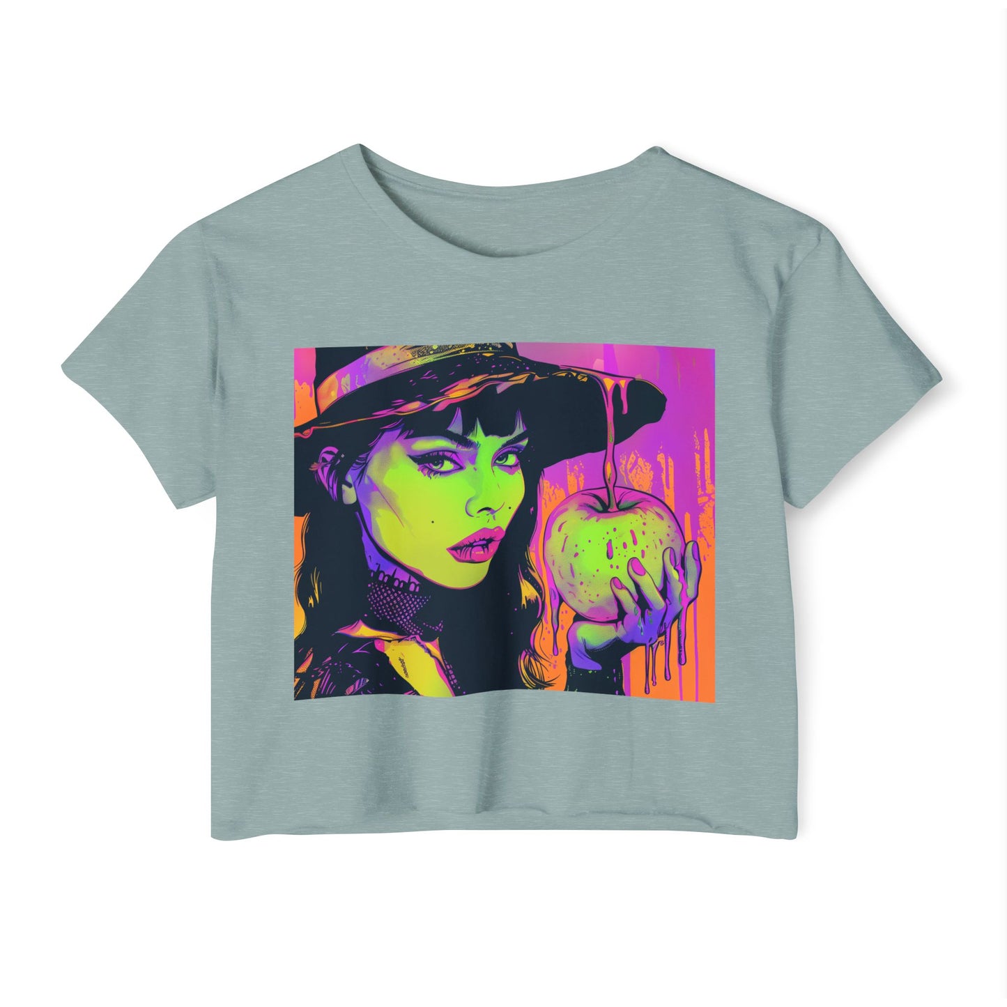 Neon Boho Witchy Vibes-Crop Tee