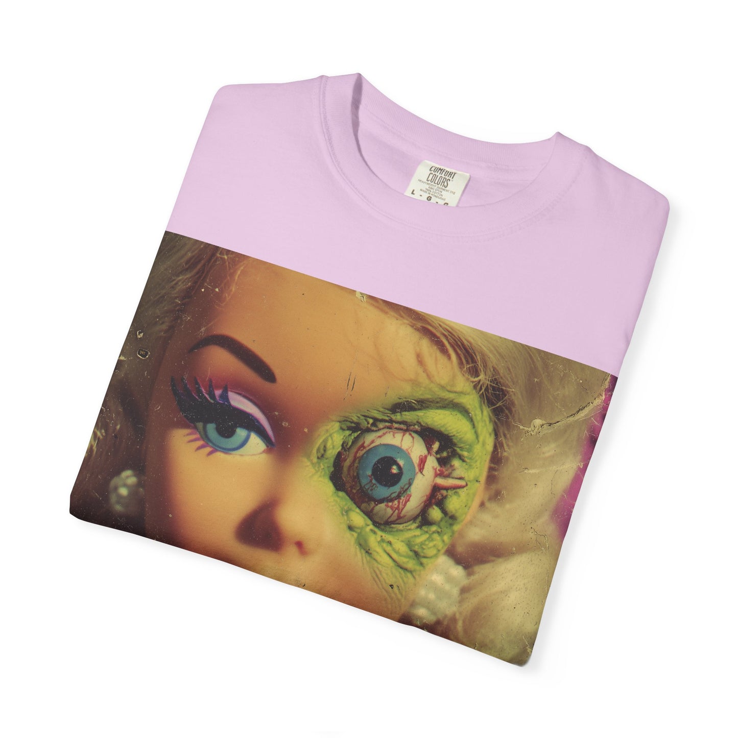 Vintage Pulp Horror Zombie Barbie T-shirt