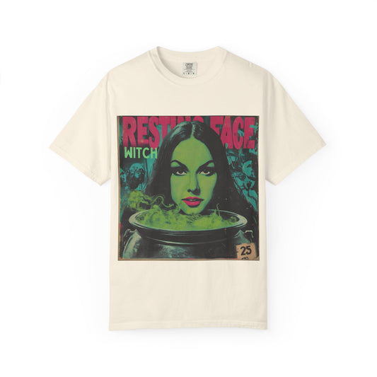 Witchy Graphic Tee, Unisex Vintage T-shirt, Halloween Apparel, Cute Witch Shirt, Retro Graphic Top